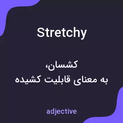 معنی stretchy به فارسی معنی stretchy به فارسی