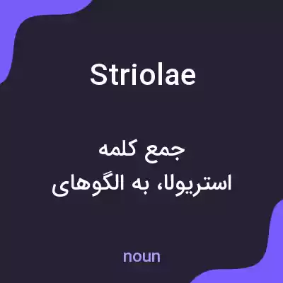 معنی striolae به فارسی معنی striolae به فارسی