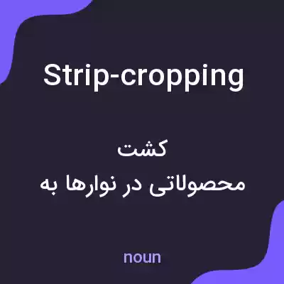 معنی strip-cropping به فارسی معنی strip-cropping به فارسی
