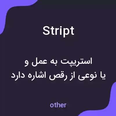 معنی stript به فارسی