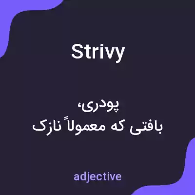 معنی strivy به فارسی معنی strivy به فارسی