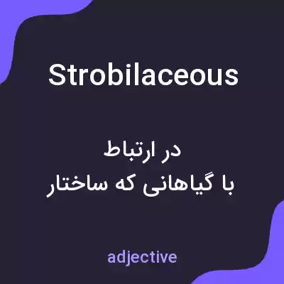 معنی strobilaceous به فارسی معنی strobilaceous به فارسی
