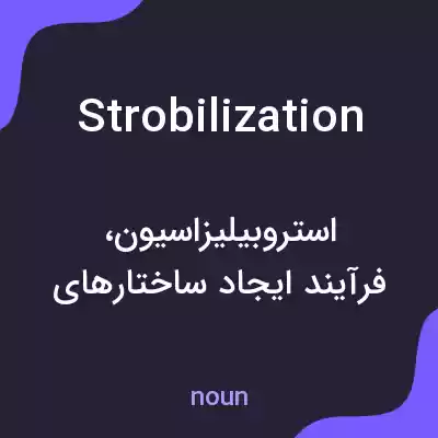 معنی strobilization به فارسی معنی strobilization به فارسی