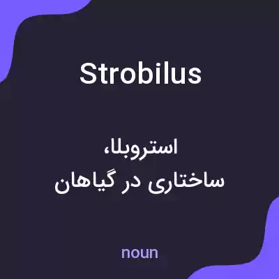 معنی strobilus به فارسی معنی strobilus به فارسی