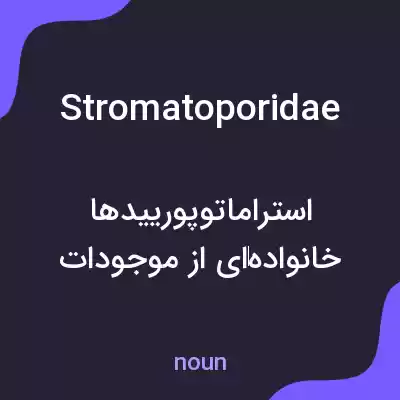 معنی stromatoporidae به فارسی معنی stromatoporidae به فارسی