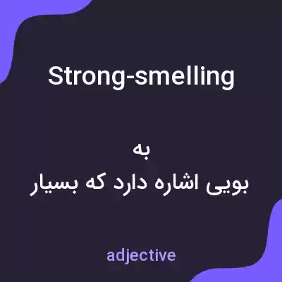 معنی strong-smelling به فارسی معنی strong-smelling به فارسی