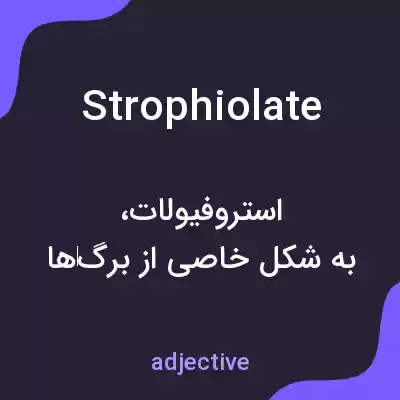 معنی strophiolate به فارسی معنی strophiolate به فارسی