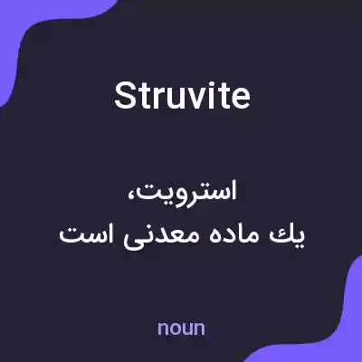 معنی struvite به فارسی