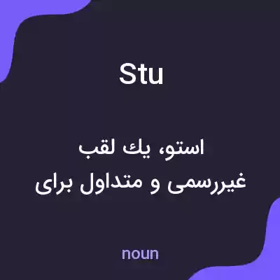 معنی stu به فارسی