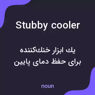 معنی stubby cooler به فارسی معنی stubby cooler به فارسی