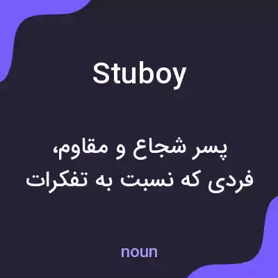 معنی stuboy به فارسی معنی stuboy به فارسی