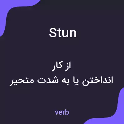 معنی stun به فارسی معنی stun به فارسی
