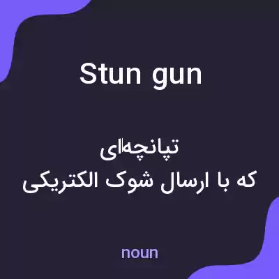 معنی stun gun به فارسی معنی stun gun به فارسی