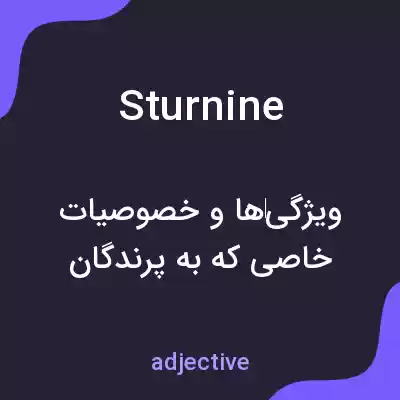 معنی sturnine به فارسی معنی sturnine به فارسی