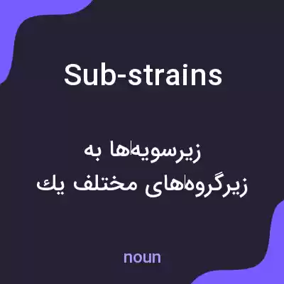 معنی sub-strains به فارسی معنی sub-strains به فارسی