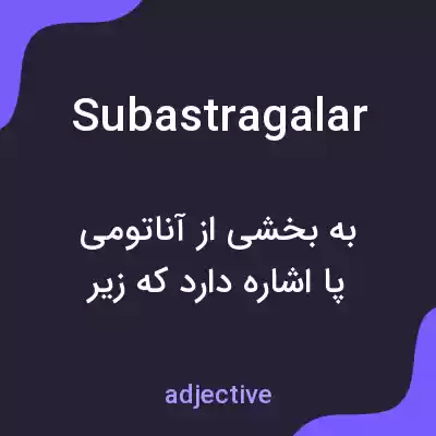 معنی subastragalar به فارسی معنی subastragalar به فارسی