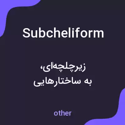 معنی subcheliform به فارسی معنی subcheliform به فارسی