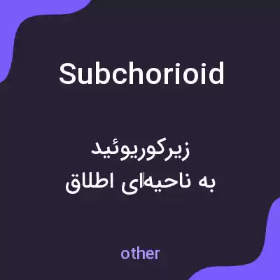 معنی subchorioid به فارسی