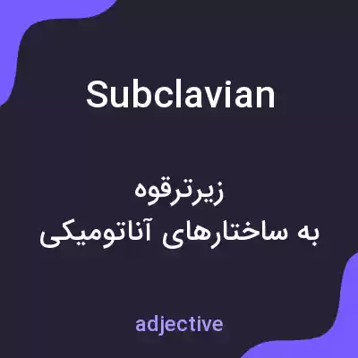 معنی subclavian به فارسی معنی subclavian به فارسی