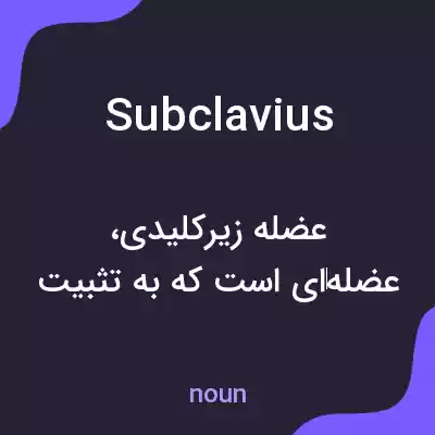 معنی subclavius به فارسی معنی subclavius به فارسی