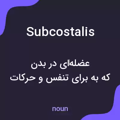 معنی subcostalis به فارسی معنی subcostalis به فارسی