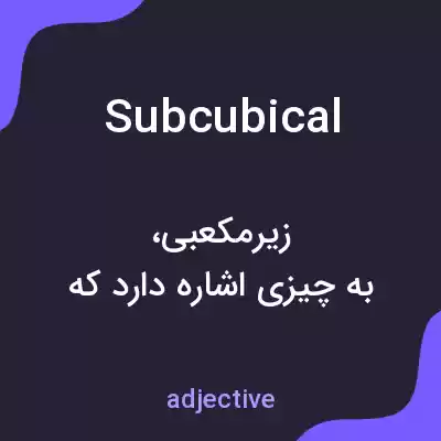 معنی subcubical به فارسی معنی subcubical به فارسی