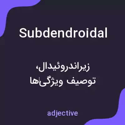 معنی subdendroidal به فارسی معنی subdendroidal به فارسی