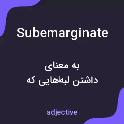 معنی subemarginate به فارسی معنی subemarginate به فارسی