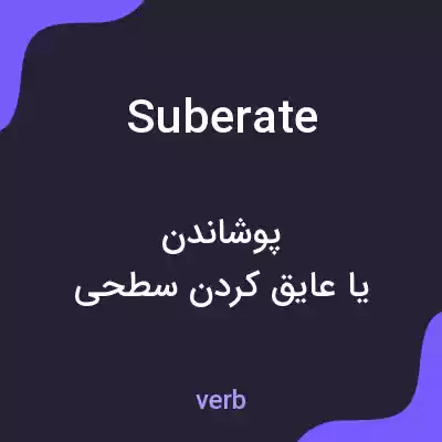معنی suberate به فارسی معنی suberate به فارسی