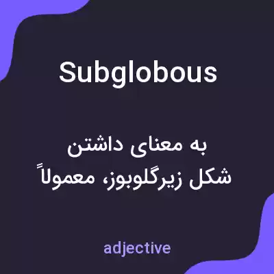 معنی subglobous به فارسی معنی subglobous به فارسی