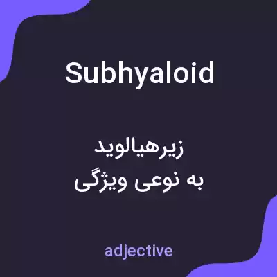 معنی subhyaloid به فارسی معنی subhyaloid به فارسی