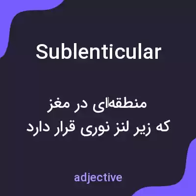 معنی sublenticular به فارسی معنی sublenticular به فارسی