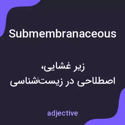 معنی submembranaceous به فارسی معنی submembranaceous به فارسی