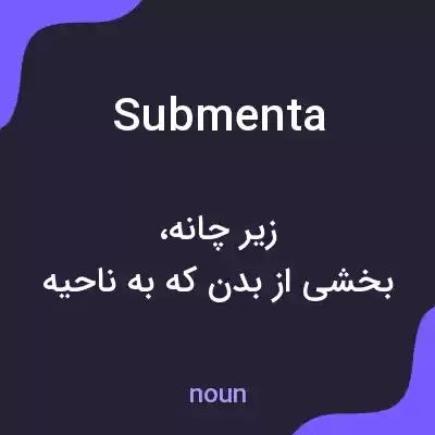 معنی submenta به فارسی معنی submenta به فارسی