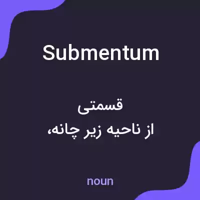 معنی submentum به فارسی معنی submentum به فارسی