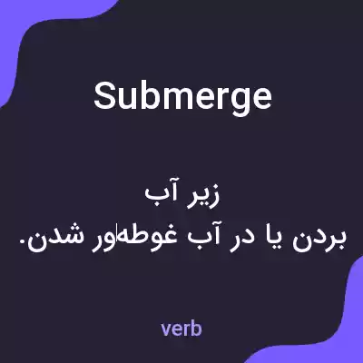 معنی submerge به فارسی معنی submerge به فارسی