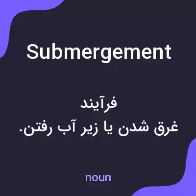 معنی submergement به فارسی معنی submergement به فارسی
