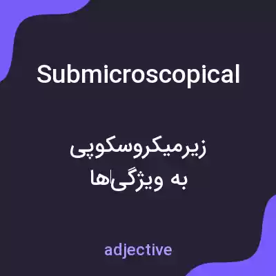 معنی submicroscopical به فارسی معنی submicroscopical به فارسی