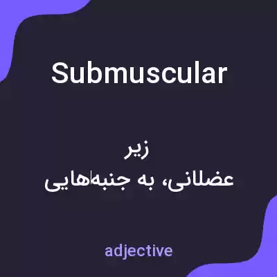 معنی submuscular به فارسی معنی submuscular به فارسی