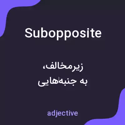 معنی subopposite به فارسی معنی subopposite به فارسی