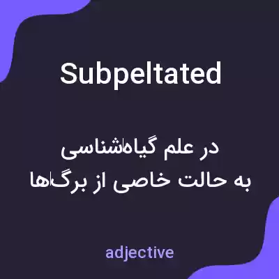 معنی subpeltated به فارسی معنی subpeltated به فارسی