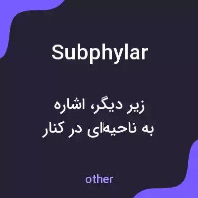 معنی subphylar به فارسی معنی subphylar به فارسی