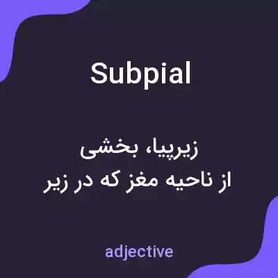 معنی subpial به فارسی معنی subpial به فارسی