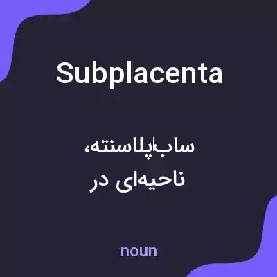 معنی subplacenta به فارسی معنی subplacenta به فارسی