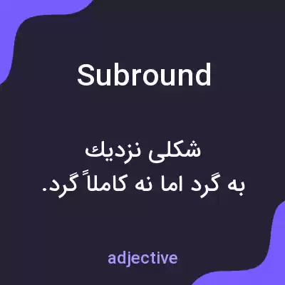 معنی subround به فارسی معنی subround به فارسی