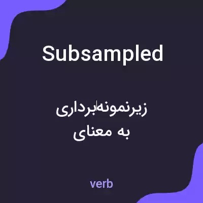 معنی subsampled به فارسی