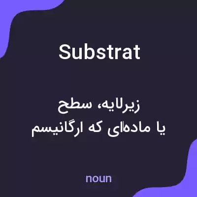 معنی substrat به فارسی معنی substrat به فارسی