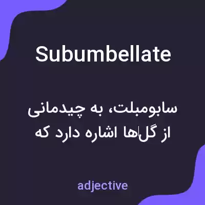 معنی subumbellate به فارسی معنی subumbellate به فارسی