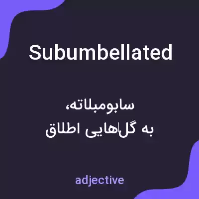 معنی subumbellated به فارسی معنی subumbellated به فارسی