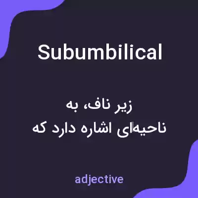 معنی subumbilical به فارسی معنی subumbilical به فارسی